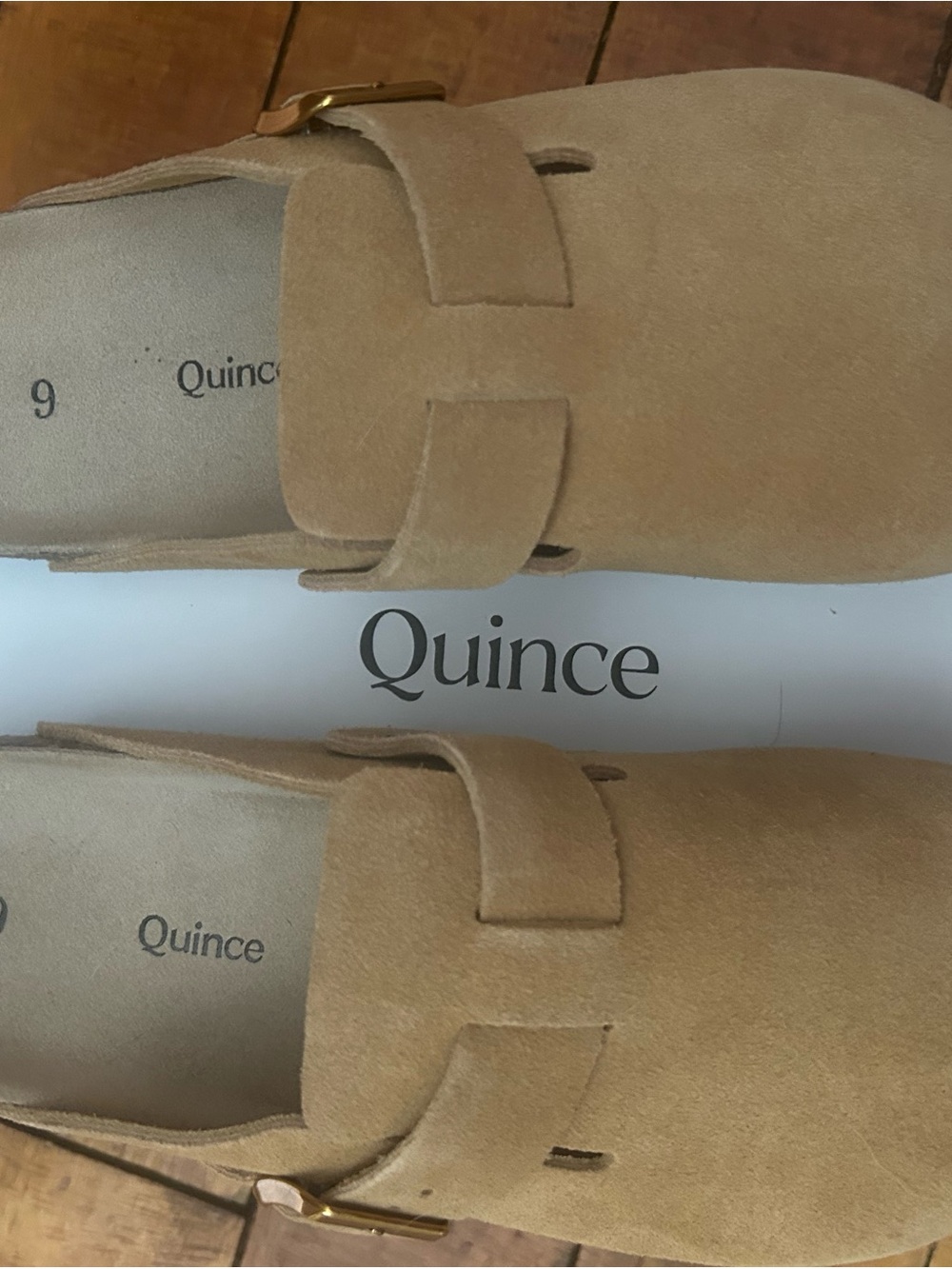 BRAND NEW - Quince Water Repellent Suede Clog Mule - Picture 2 of 4